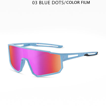 Youth One-Piece Cycling Sunglasses, Outdoor Sports Windproof Sunglasses, Color-Changing Anti-Uv Sunglasses 1011