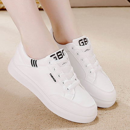 2025 Spring Women's Soft Sole Shoes Leather Surface Non-slip Sneakers Women's Casual Shoes All-match Lightweight sneaker White Shoes