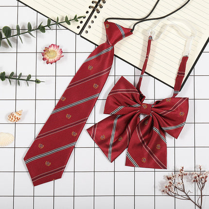 Japanese Plaid JK Tie Tie Set Women's College Style Graduation Photo Free Accessories Korean Style Bow Mariners Suit