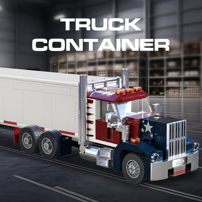 Cross-border engineering series truck city bus transport vehicle combined with small particle building blocks children's educational enlightenment toys