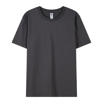 New 2025 Spring Men's and Women's T-Shirts DIY Printed Pullover Short-Sleeved Fashionable Round-Neck Casual Advertising Shirts Group Uniforms