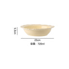 9 inch deep plate yellow