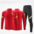 [set] 2609 chinese red-half zipper / L