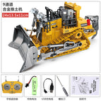 9-channel alloy remote control bulldozer