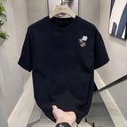 [ice silk black t] three cubes / M