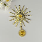 Golden sunflower yellow beads