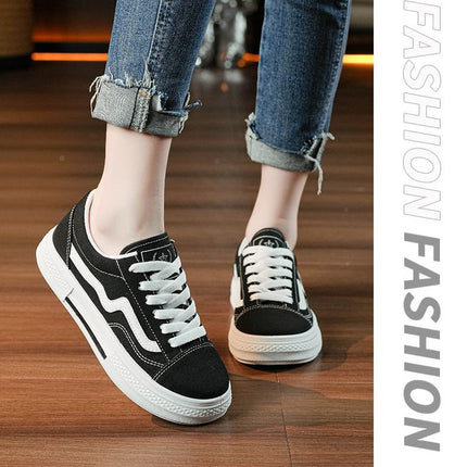 Autumn 2024 New ns Trendy Korean Canvas Shoes Female Students Running Board Shoes Internet Popular Street Shoes Casual Shoes for Lovers