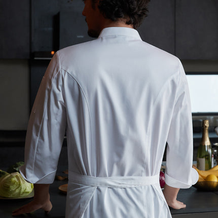 Tesmei's New Chef Work Clothes Long-Sleeved Men's Four-Season Hotel Western Restaurant Baking and Pastry Clothing Professional Short-Sleeved