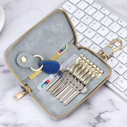 Vintage Simple Zipper Key Bag Men's Waist Hanging Multifunctional Household Small Bag Large Capacity Car Women's Key Bag