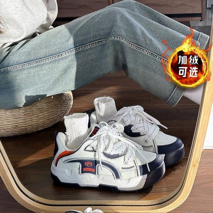 Single Shoes Hong Kong Style Retro Dad Shoes for Women Ins Trbottom 2024 New Turbine Thick Sole Versatile Sports and Leisure Shoes