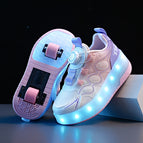 112 pink double net two wheel / 28