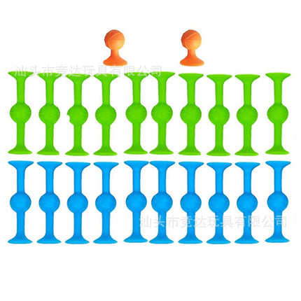 Cross-border Sucker Darts Sticky Music Suction Music Children's Creative Assembled Soft Building Blocks Personally Interactive Throwing Toys