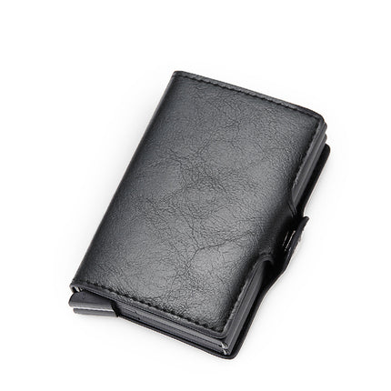 Carbon Fiber Metal Wallet Men's Automatic Pop-Up Card Holder Wallet Export Men's Wallet Wholesale Men Wallet