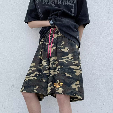 Boys Summer New Shorts Camouflage Design Loose Straight Casual Sports Pants Personality Niche Fashion