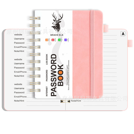 Amazon Cross-border Code Book English Address Book Phone Book in stock Strap b6 Notebook Subsite Record Book