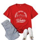 Red (white font) / S