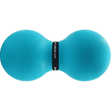 KSONE rubber peanut massage ball fascia ball yoga fitness double ball muscle relaxation engraved logo wholesale