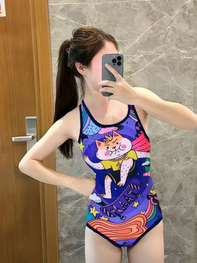 Racing Swimsuit for Women's Swimming Pool 2025 New Hot Style Large Size High-End Girl's Professional One-Piece Swimming New Product