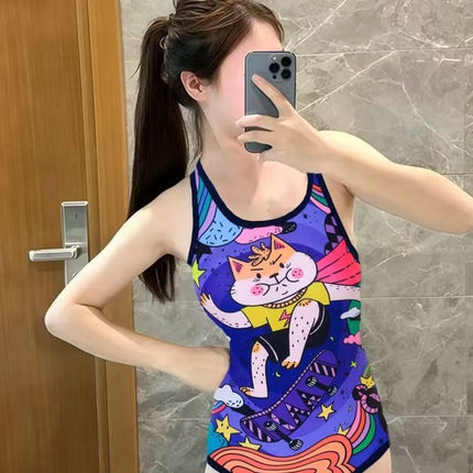 Racing Swimsuit for Women's Swimming Pool 2025 New Hot Style Large Size High-End Girl's Professional One-Piece Swimming New Product