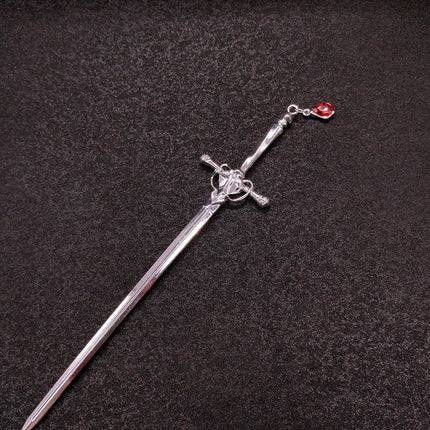 Sword water drop hairpin advanced sense new Chinese style hairpin antique Chinese clothing hair accessories hair pin