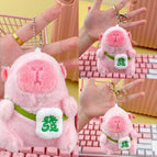 Bead chain style / Light pink green fortune kapibala