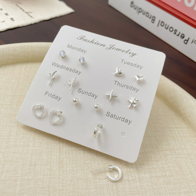 Exquisite Pink Zircon Butterfly Earrings suit Light Luxury High-end Earrings Sweet Fairy Style Earrings Summer Seaside