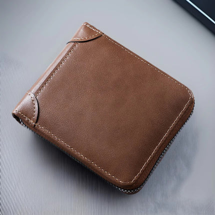 Factory wholesale men's driver's license card set European and American fashion cross-border multi-functional zipper coin purse multi-card card bag