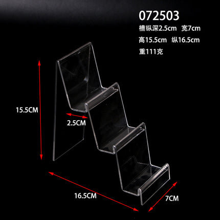 Multi-layer acrylic display stand mobile phone wallet display stand plexiglass transparent display display props