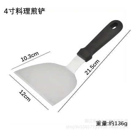 Triangle Stainless Steel Teppanyaki Grilling Shovel Multi-use Steak Hand-held Pancake Shovel Restaurant Teppanyaki Cuisine Gadget