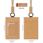 Card holder + lanyard (fine lines) / 72x112mm three card slots