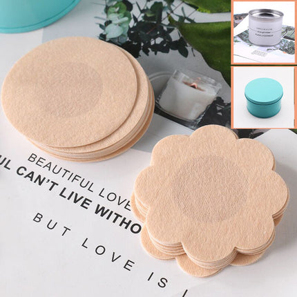 Cross-border supply disposable non-woven breast patch breast patch silicone invisible chest patch anti-bump anti-light nipple patch
