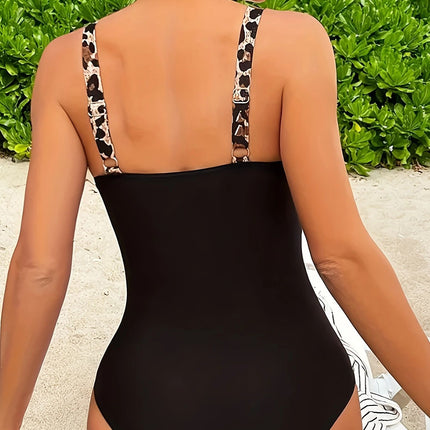 Women's Swimwear with a High-End Feel, Popular Hot-Selling Printed Slimming One-Piece Swimsuit, Cross-Border Foreign Trade Swim One-Piece Style