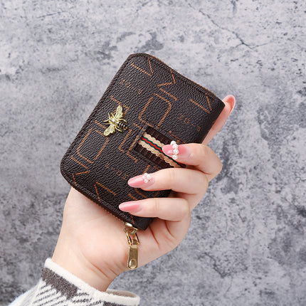 Factory wholesale Korean style card holder women's small anti-degaussing anti-theft brush multi-function card holder student large capacity small wallet
