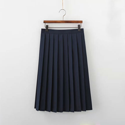 Manufacturer Supplies Jk Uniform Yellow Three-Piece Sailor Suit Short-Sleeve Tea Feather Spring and Autumn Long-Sleeve Pleated Skirt Set