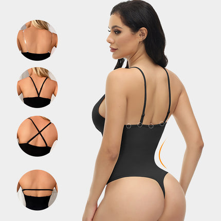 Cross-Border New Product European and American Plus-Size Shapewear Bodysuit Tummy Control Waist Cincher Body Shaping Underwear Elastic Tight-Fitting Garment