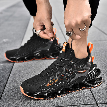 2025 Summer New Men's Sports Shoes, Gold-Trimmed Casual Running Trendy Men's Shoes, Sports Running Shoes, Luminous Shoes