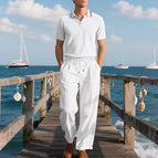 White coat and white pants / S