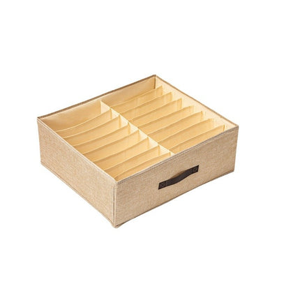 Cross-border Pants Storage Artifact Household Clothes Storage Box Wardrobe Clothes Double Row Layered Tiling Box Jeans