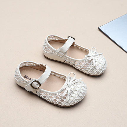 Girls' Small Leather Shoes 2025 Summer New Bow Non-Slip Princess Shoes Korean Style Baby Girl Fashion Versatile Baby Shoes