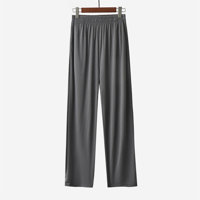 Solid Color Men's Pajama Pants Autumn Men's Pants Loose plus size Spring and Summer Thin Air Conditioning Home Pants Coconut Oil Yousse