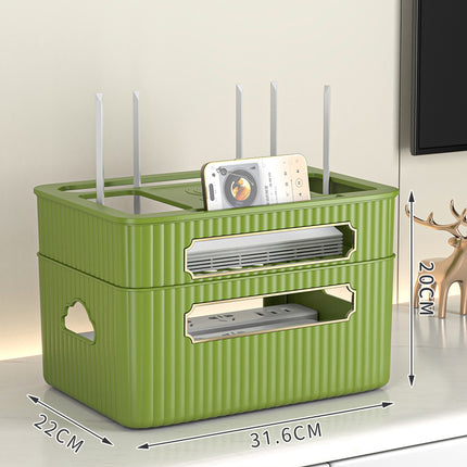 Router wifi storage box TV set-top box storage rack socket wire arrangement desktop wireless light cat placement