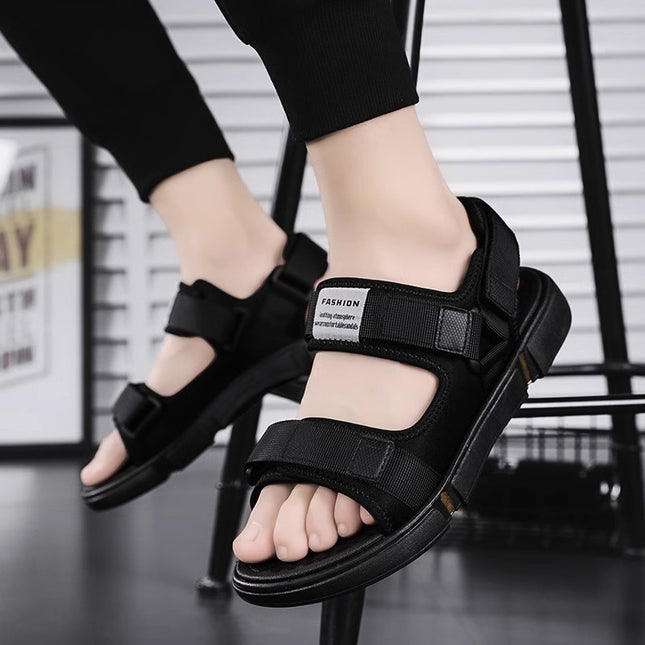 Sandals Men's Summer Sports Wear-Resistant Soft-Soled Sandals for Casual Dual-Purpose Driving Beach Vietnamese Slippers