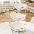 Ceramic silver plate three-layer model