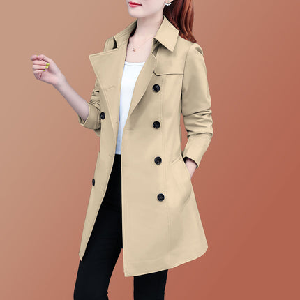 Women's Windbreaker 2025 Autumn New Style Short Slim Fit Women's Coat Mid-Length Waistcoat