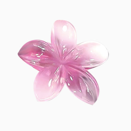 European and American Cross-Border Frosted Gradient Plumeria Hair Clip Elegant Women's Shark Clip Large Beach Hair Accessory Wholesale