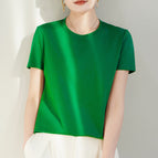 Round neck emerald color / S