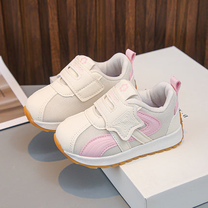 Baby Velcro Soft-Soled Toddler Shoes 2025 Spring and Autum New Boys and Girls Shoes Baby Mesh Breathable Sports Shoes