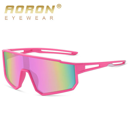 Youth One-Piece Cycling Sunglasses, Outdoor Sports Windproof Sunglasses, Color-Changing Anti-Uv Sunglasses 1011
