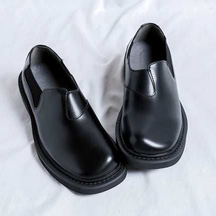 Summer Men's Leather Shoes, One-Legged Commuting to Work and Driving, Breathable Business Formal Wear, Non-Slip, Deodorant and Waterproof Chef Leather Shoes