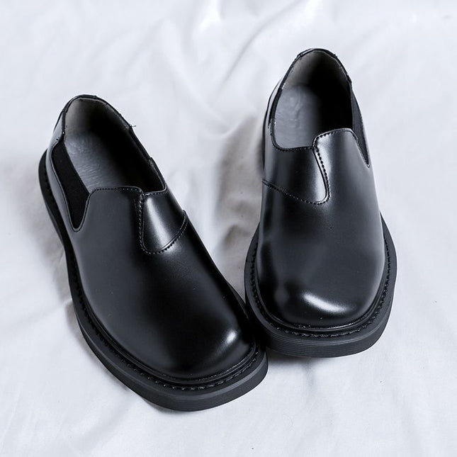 Summer Men's Leather Shoes, One-Legged Commuting to Work and Driving, Breathable Business Formal Wear, Non-Slip, Deodorant and Waterproof Chef Leather Shoes